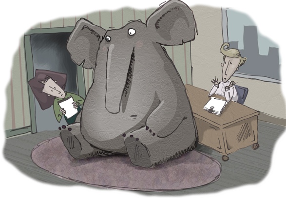 5 STEPS TO DEAL WITH THE ELEPHANT IN THE ROOM